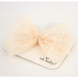 Dotted Mesh Bow Nylon Headband