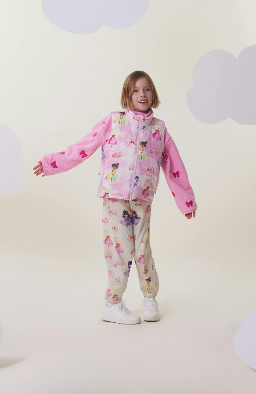 Casey Reversible Lightweight Down Puffer Vest, Princess Dream
