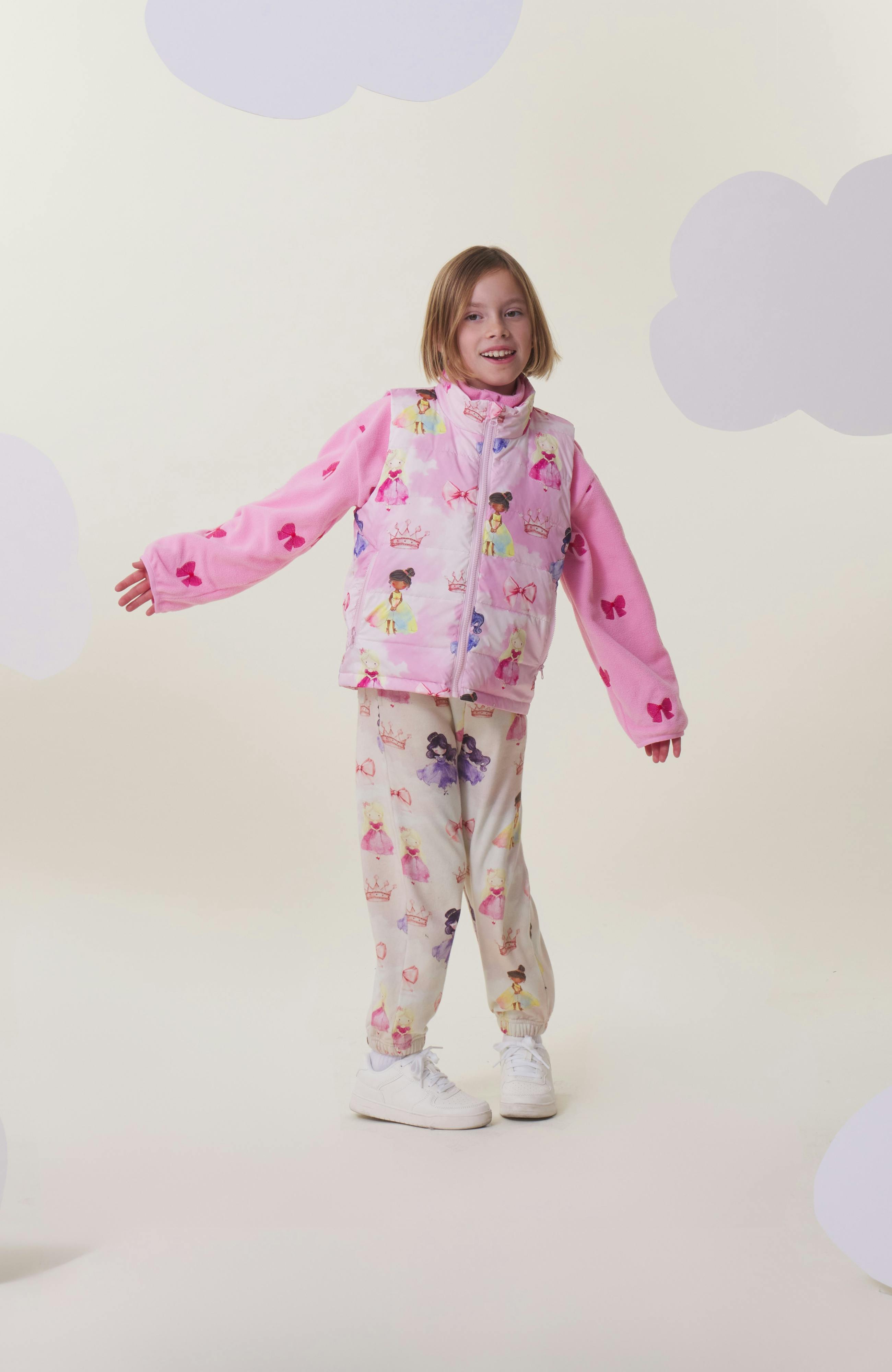 Casey Reversible Lightweight Down Puffer Vest, Princess Dream