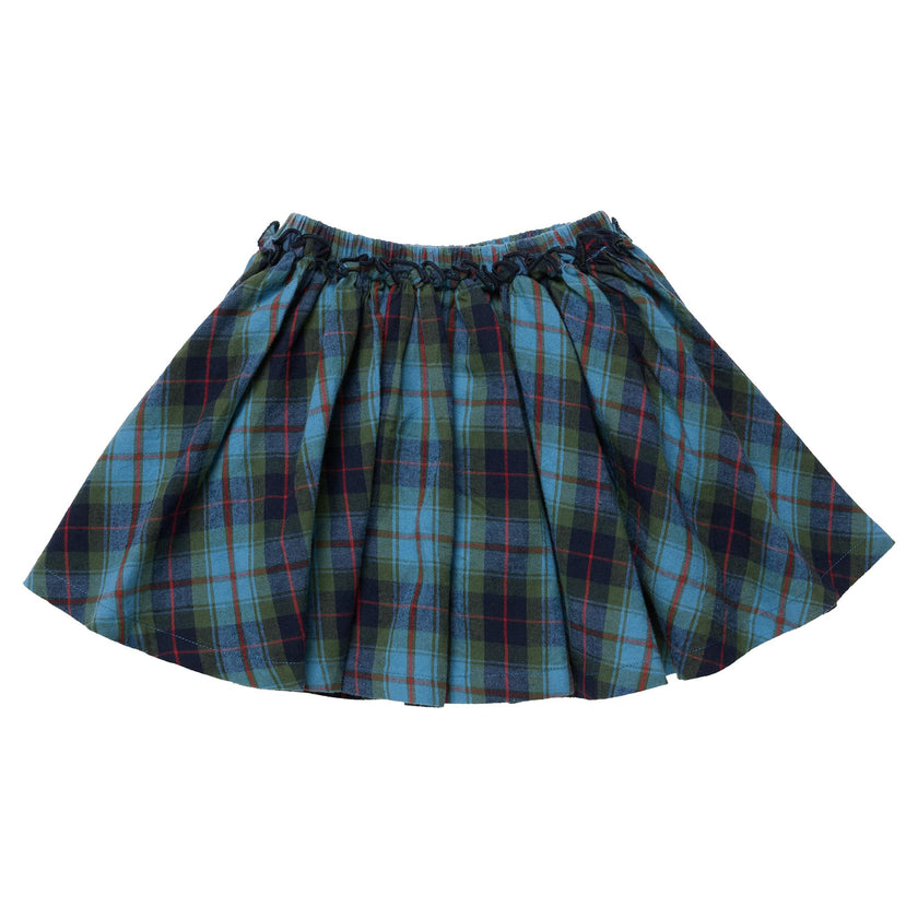 Girls Gianna Skirt - Blue Tartan