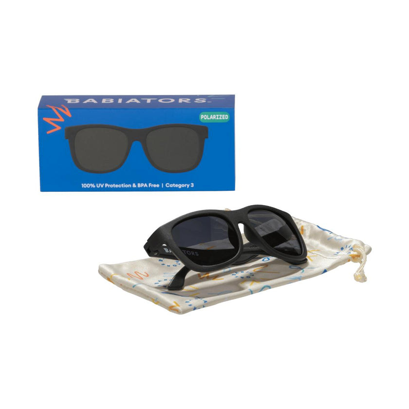 Jet Black Navigator | Polarized Smoke Lenses