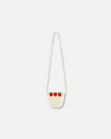 Strawberry Straw Purse Beige