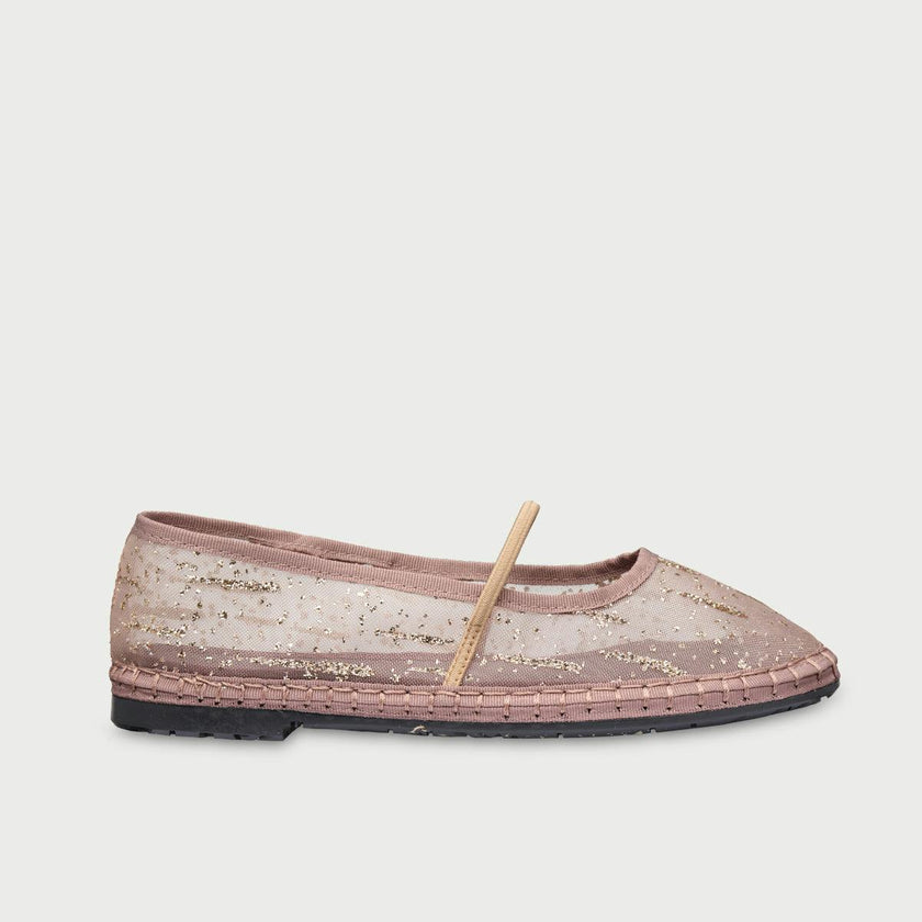 Celie Glitter Mesh Gold