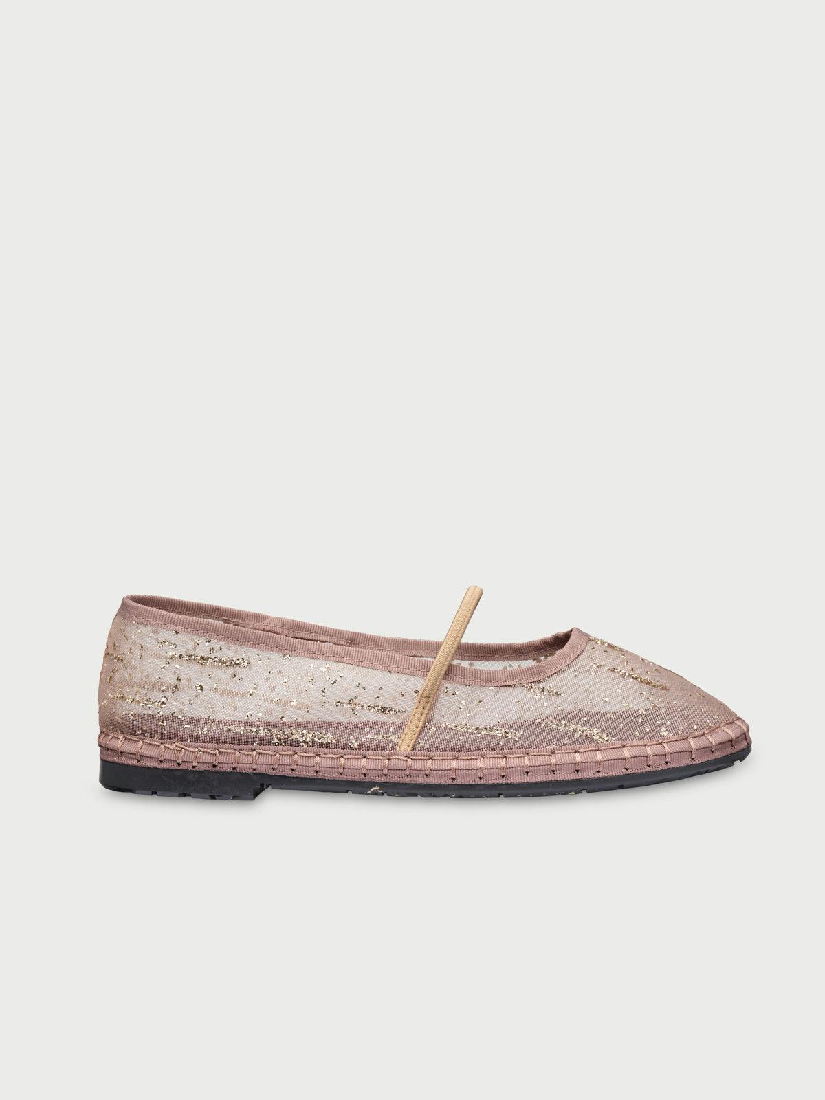 Celie Glitter Mesh Gold