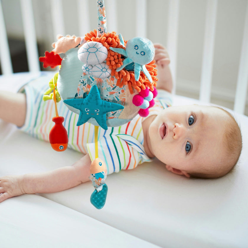 Sensorial Reef Plush Ocean Themed Baby Toy with Teething Elements