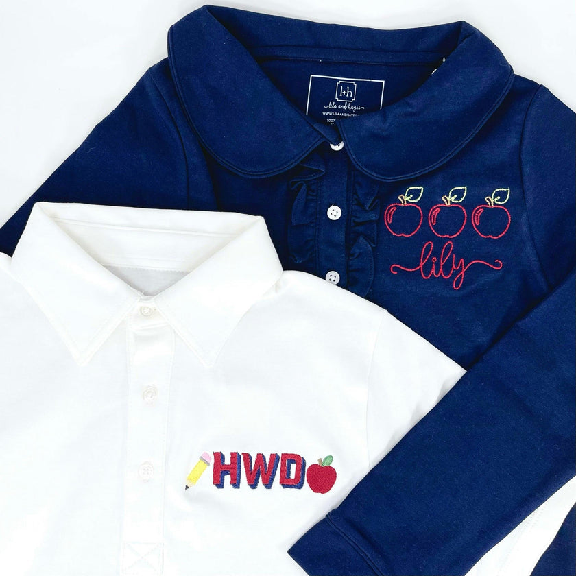 Hattie Girls' Dress Navy