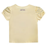 Yellow Flowers Applique T-Shirt