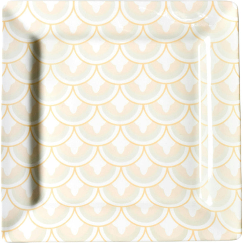 Layered Arabesque Square Platter