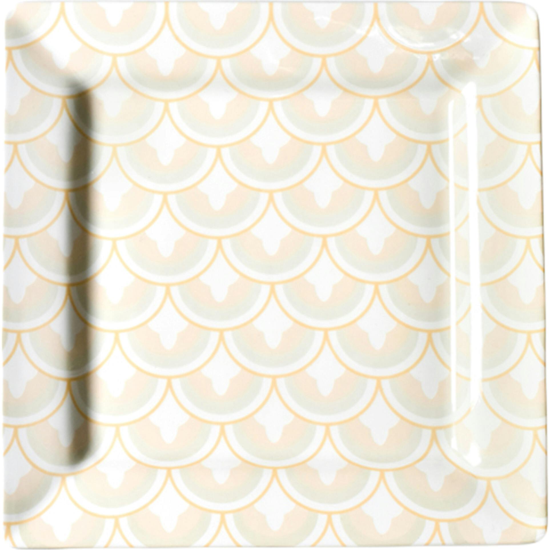 Layered Arabesque Square Platter