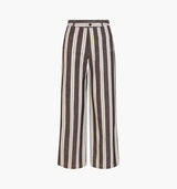 The Mindy Pant -  Coln Ticking Stripe Chocolate