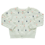 Girls Pom Pom Maude Sweater - Light Green