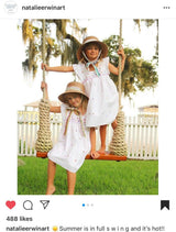 Palmetto Girl’s Hat - Navy Ric-Rac Ribbon