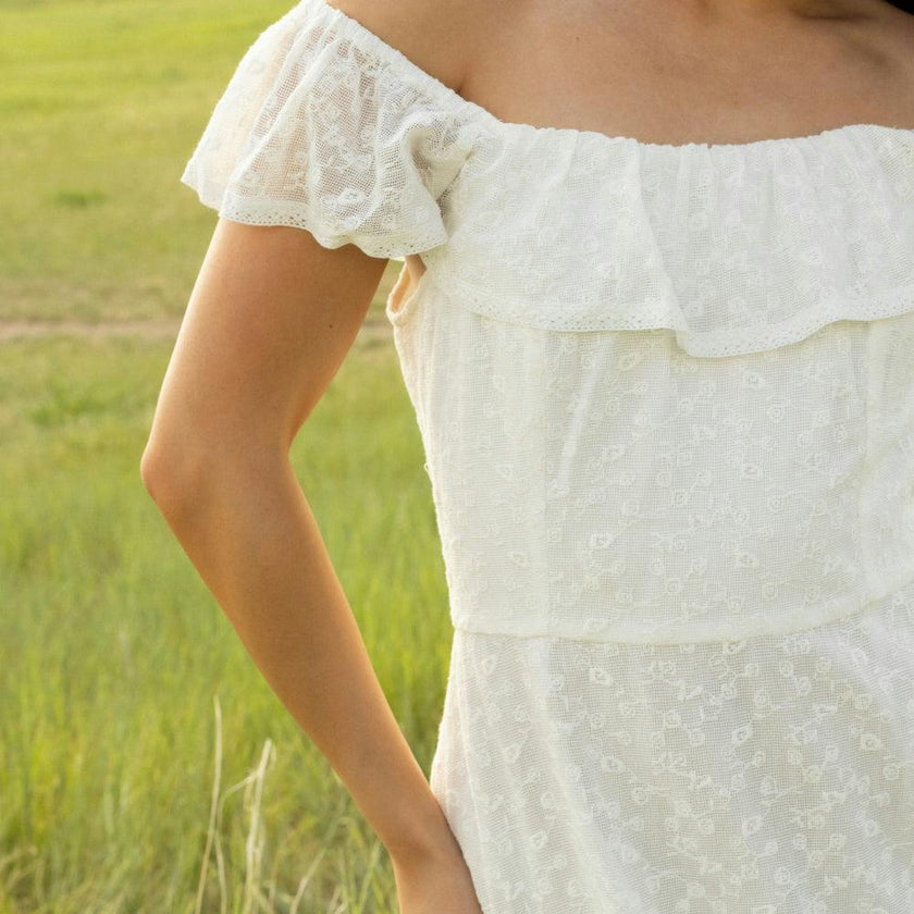 Alaina Dress in Ivory