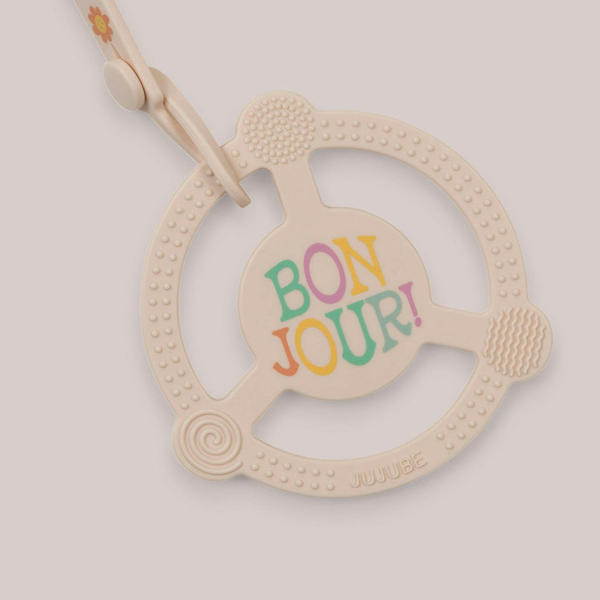 Studio Oh! Silicone Teether Ring With Detachable Clip