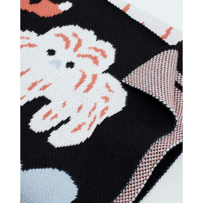 Bow Wow Knit Midi Blanket