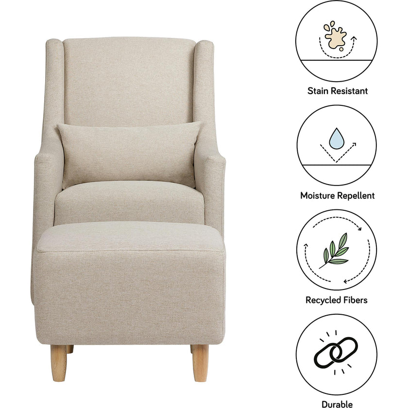 Toco Swivel Glider and Ottoman