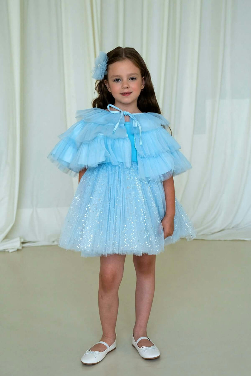 Sparkle Blue Dress Set