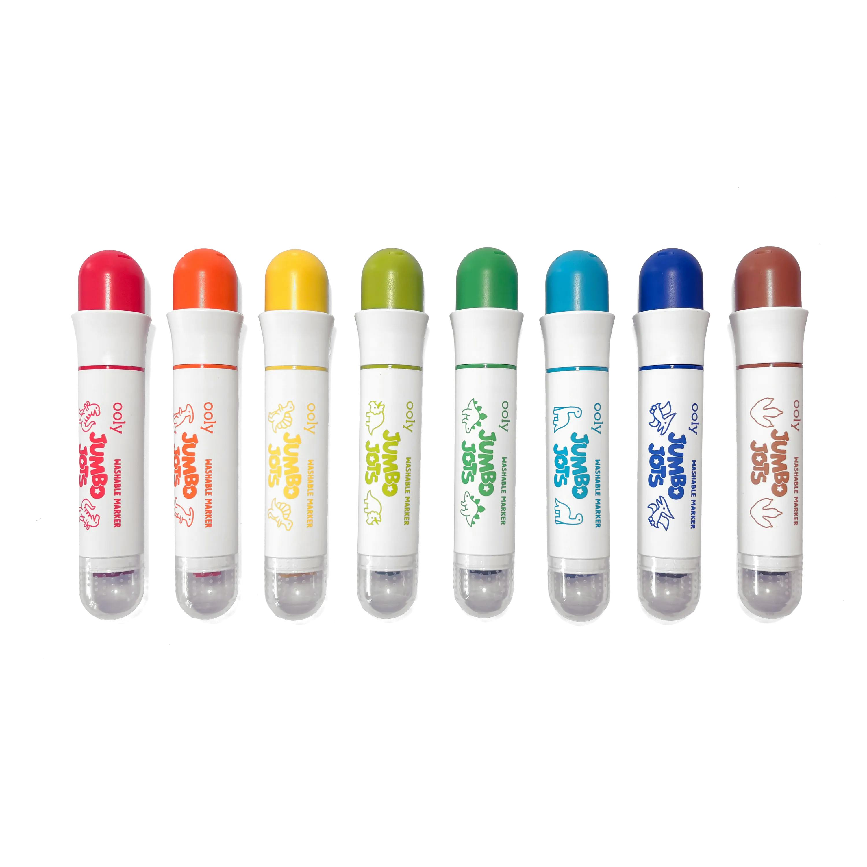 Jumbo Jots Dual Tip Stamp Markers - Dinosaur - Set of 8