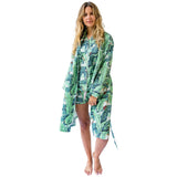 Women's Martinique® Green Banana Leaf Robe