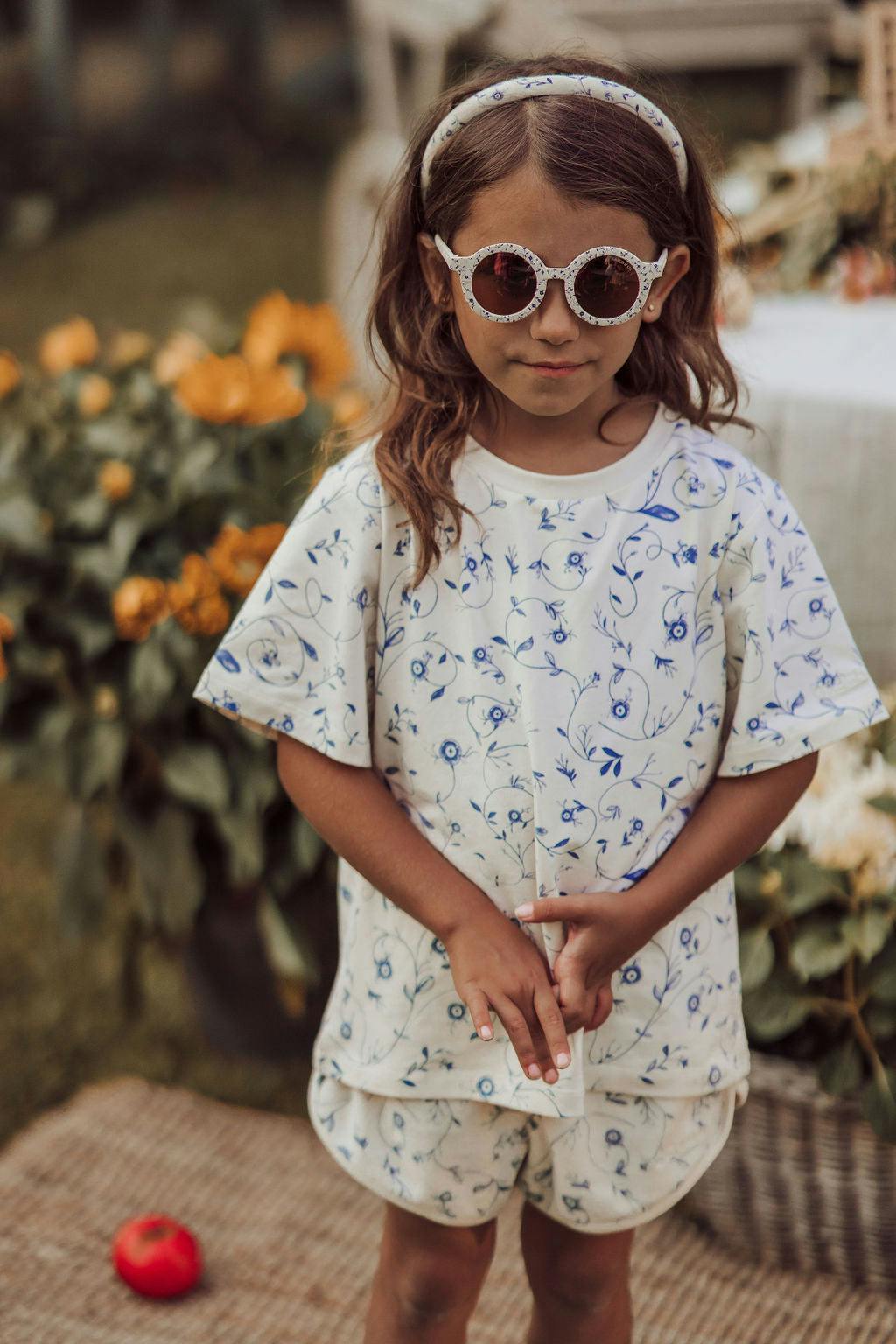 Oversized T-Shirt | Organic Cotton Jersey - Scandi Floral
