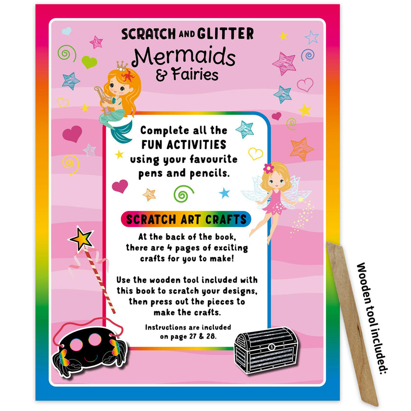 Scratch & Glitter Activity Book: Mermaids & Fairies