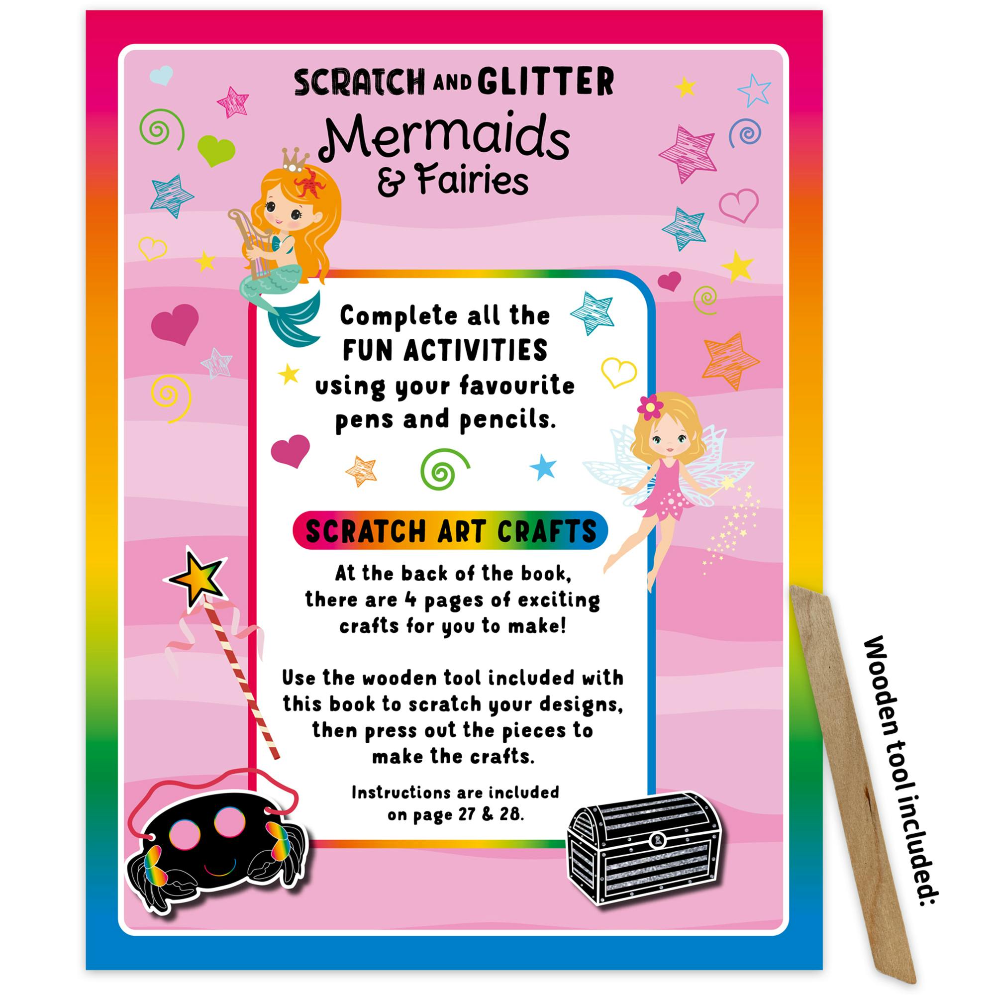 Scratch & Glitter Activity Book: Mermaids & Fairies