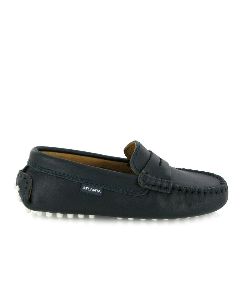 Penny 032 Driving shoes, dark blue smooth leather