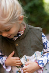 Scallop Vest in French Stripe