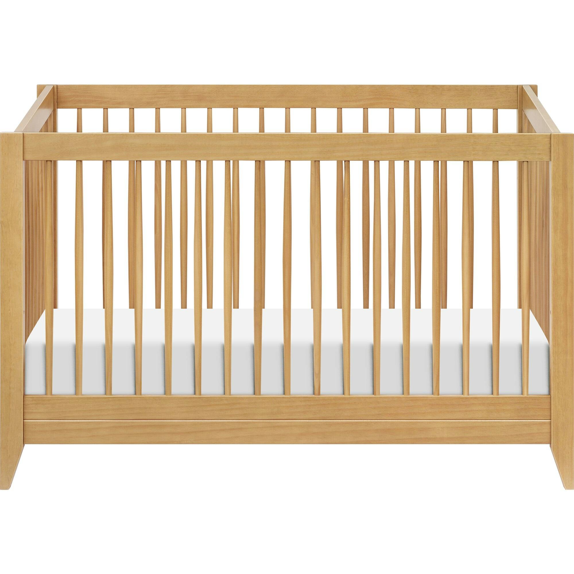 Sprout 4-in-1 Convertible Crib w/Toddler Bed Conversion Kit in Honey