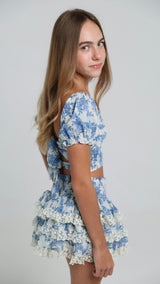 Coco Skirt in Blue Reverie