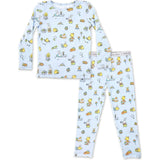 Easter Blue Bamboo Kids Pajamas