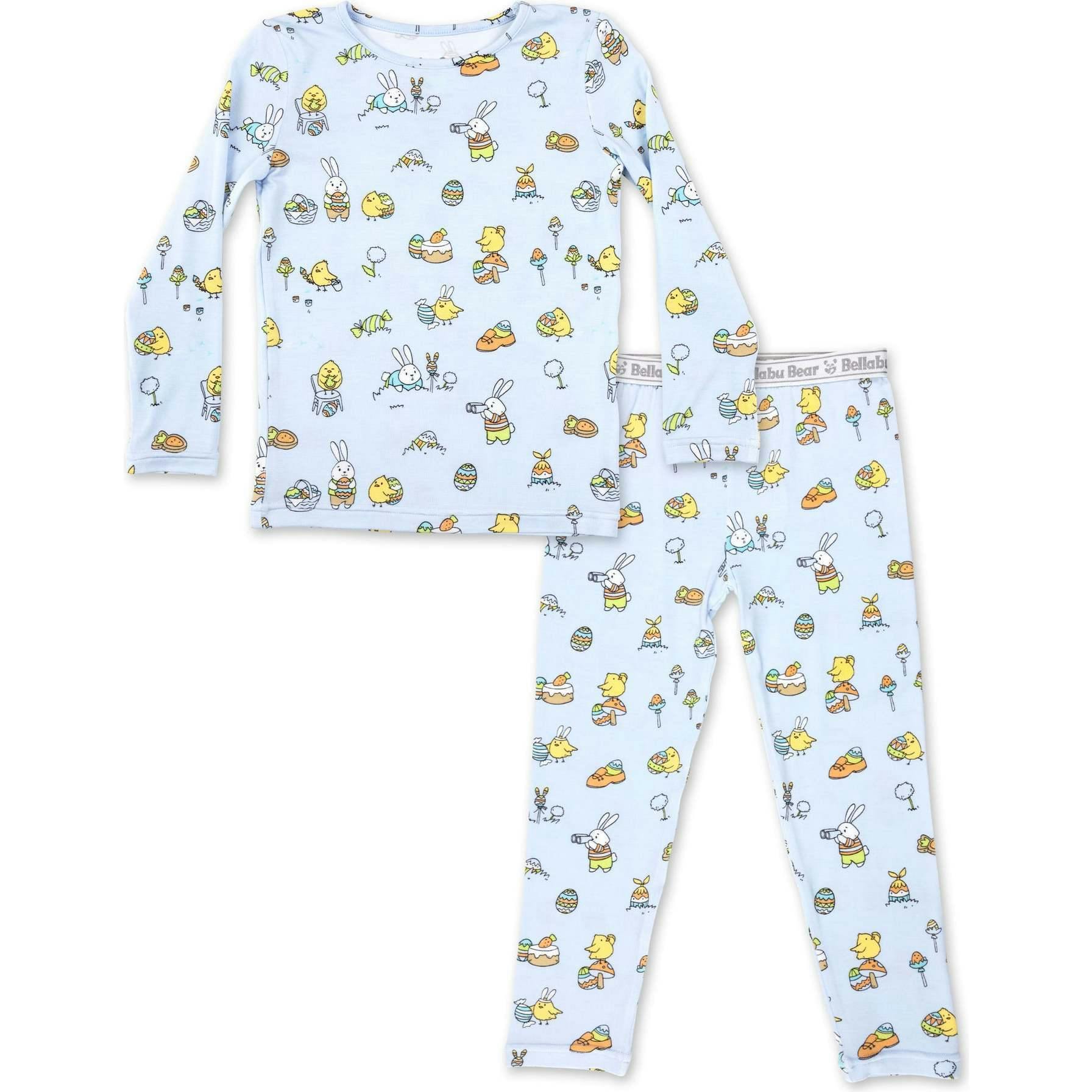Easter Blue Bamboo Kids Pajamas