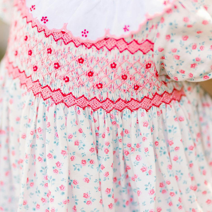 Isadora Pink Floral Empire Dress