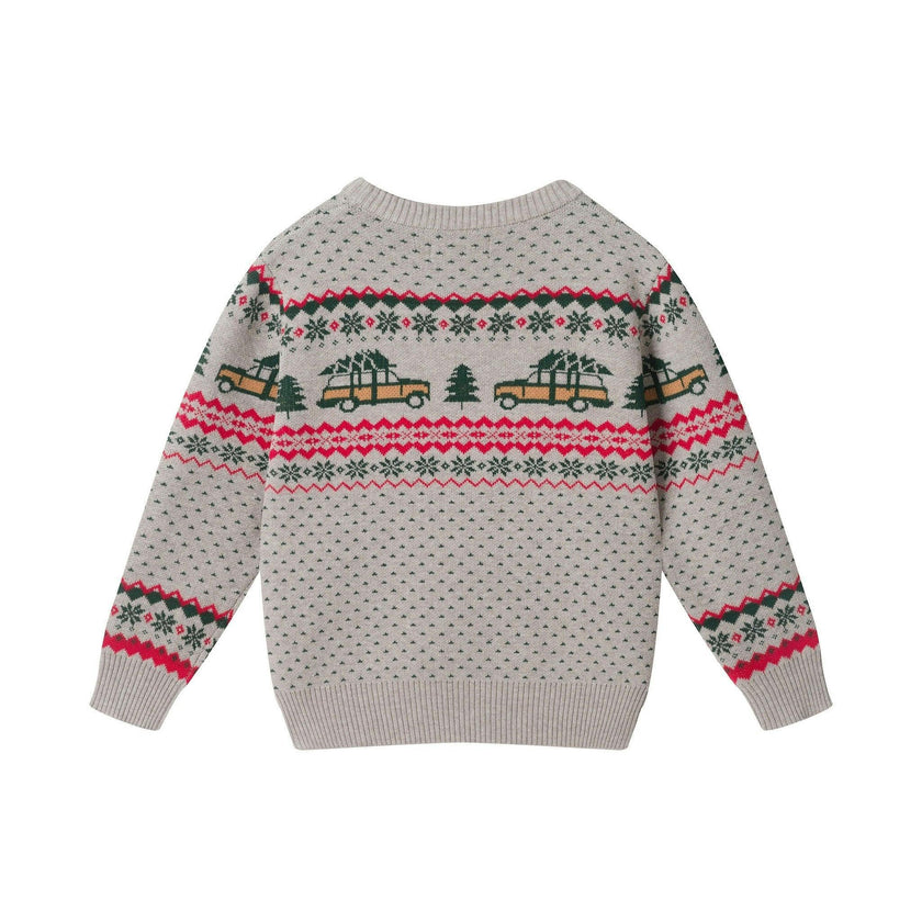 Boys Sweater & Jogger Set | Christmas Tree Cars
