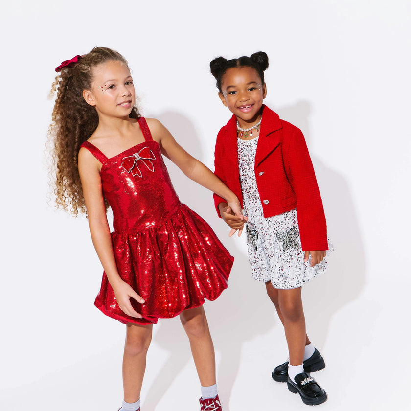 Ruby Sequin Bubble Dress