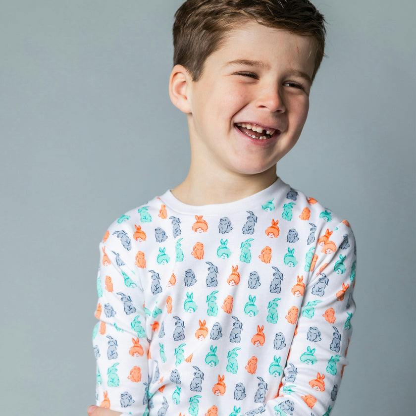 The Organic Long Sleeve Pajama Set [Bunny Tails]