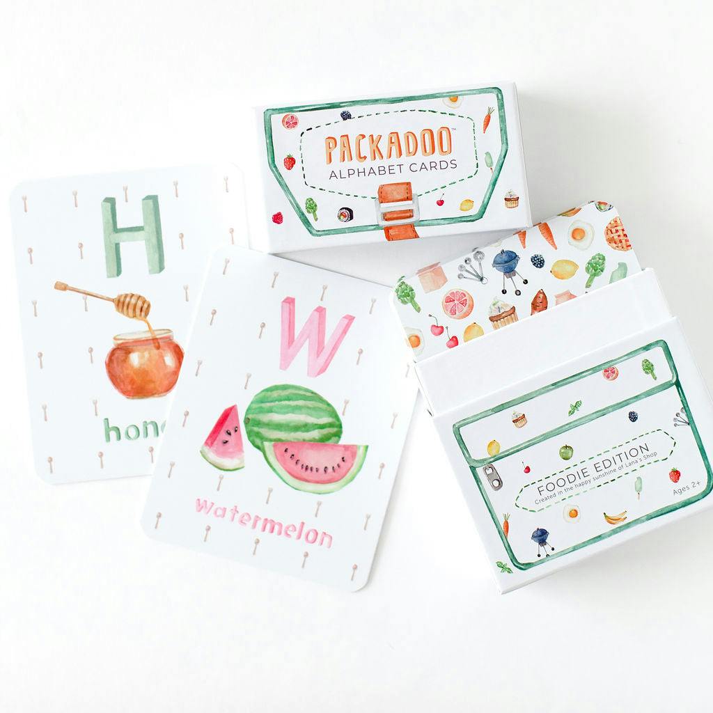Packadoo Alphabet Cards Foodie Edition