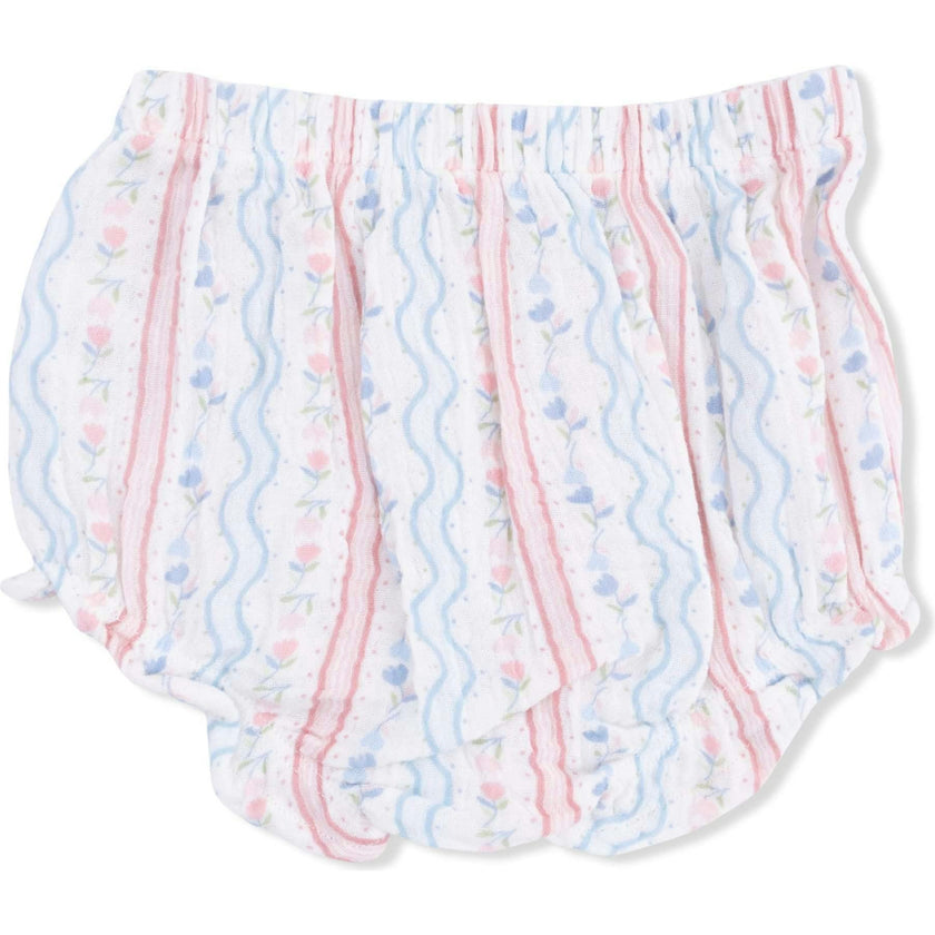 Tulip Stripe - Scallop Back Top with Bloomer