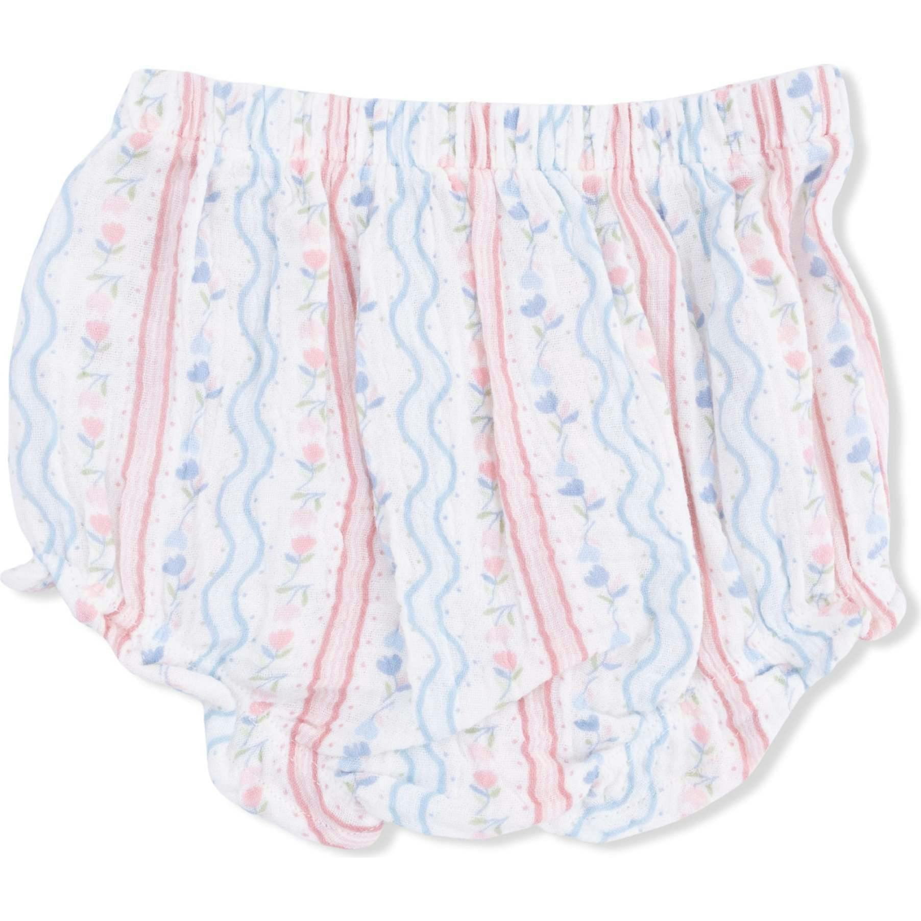 Tulip Stripe - Scallop Back Top with Bloomer