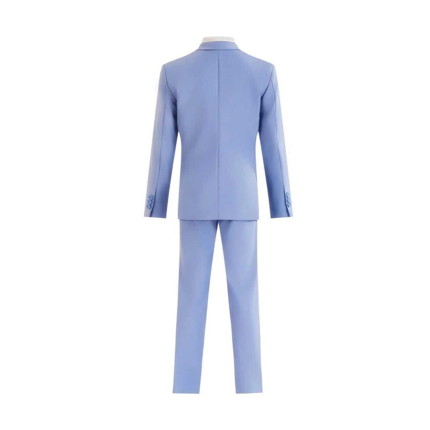 Light Blue Four-Piece Tailored Suit Set