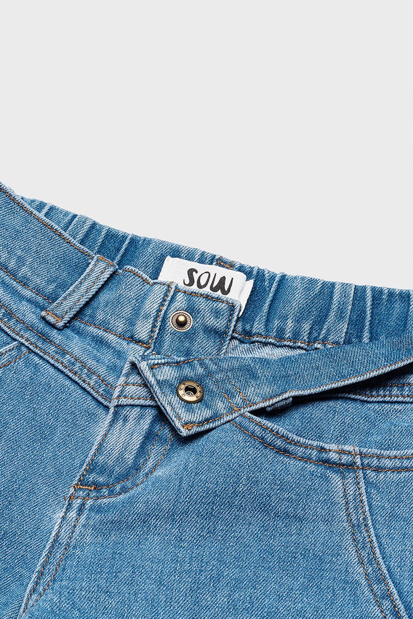 Cotton Denim Short