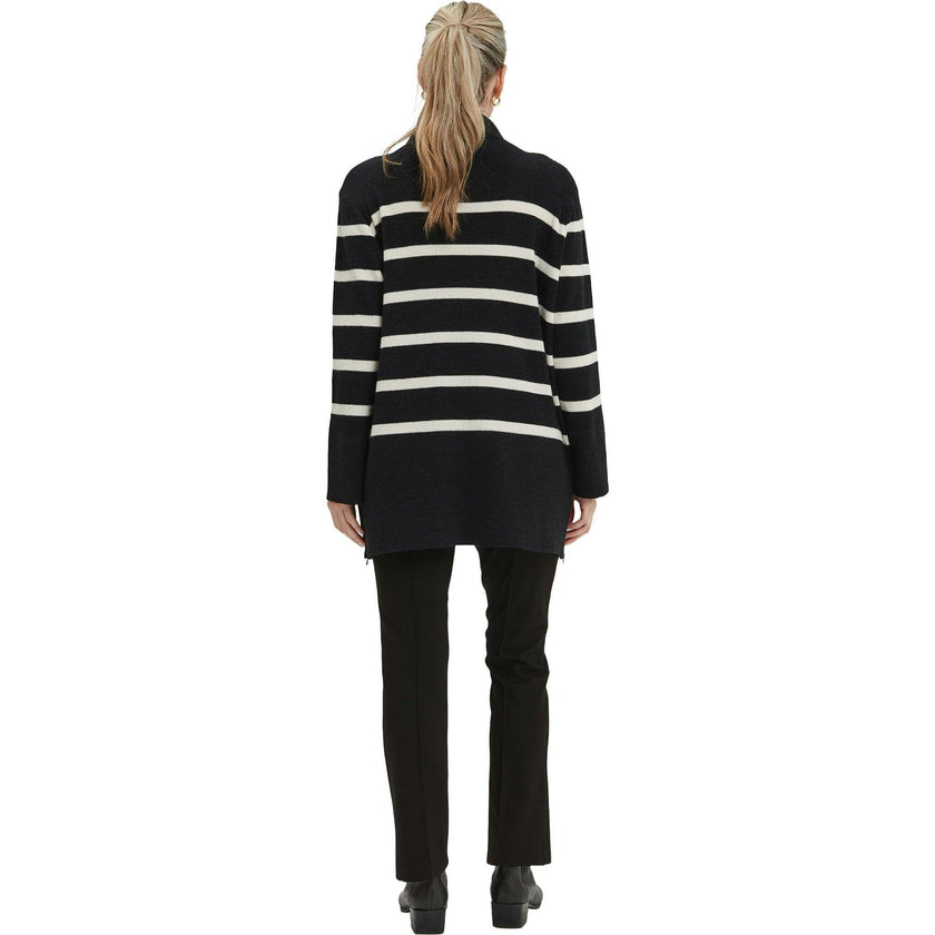 Sarabeth Neck Long Sleeve Maternity Sweater