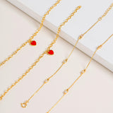 Red Central Heart Bracelet
