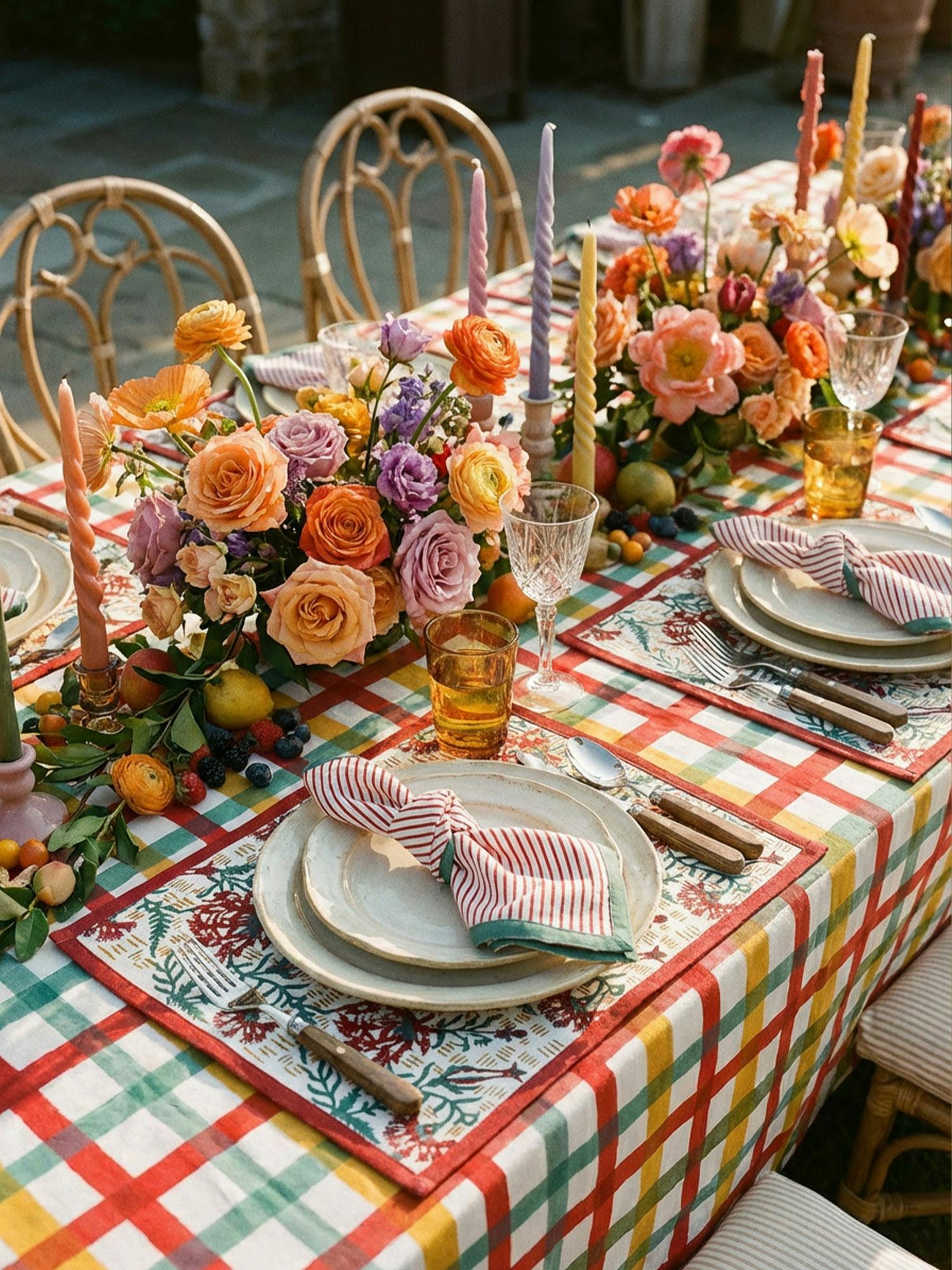 Block-Printed Table Napkins