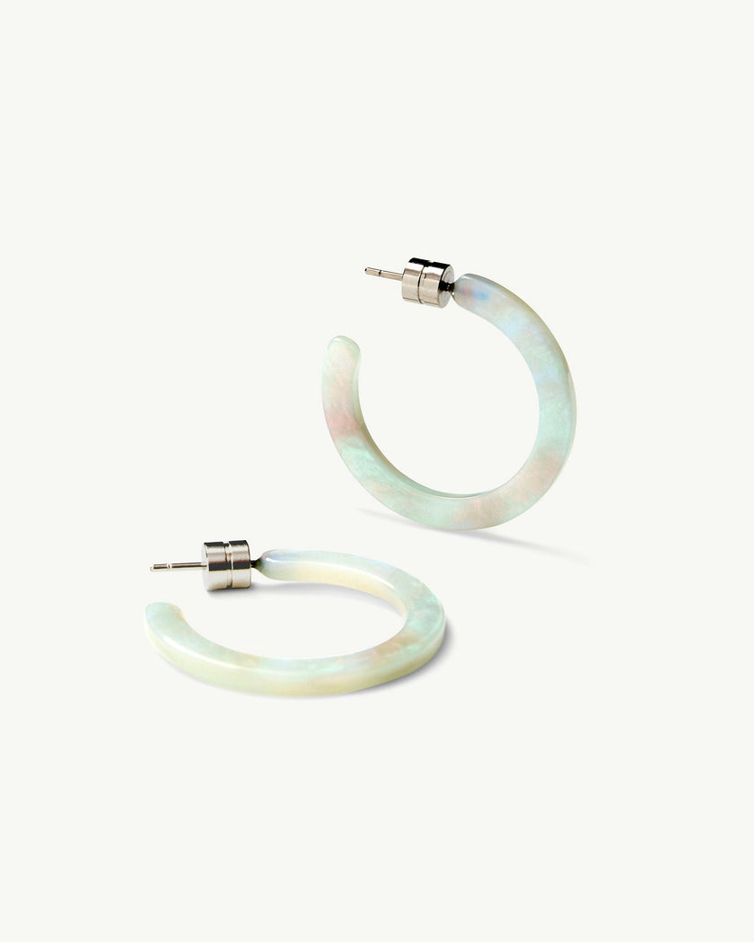 Mini Hoops in Astral Mint