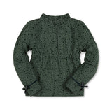 Organic Ruffle Neck Knit Top
