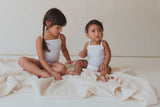 Baby Girl Sleeveless 4pc Onesie Set