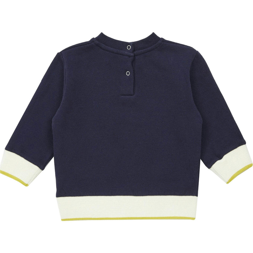 BONTON Sporty Blue Bad Boy Baby Sweatshirt