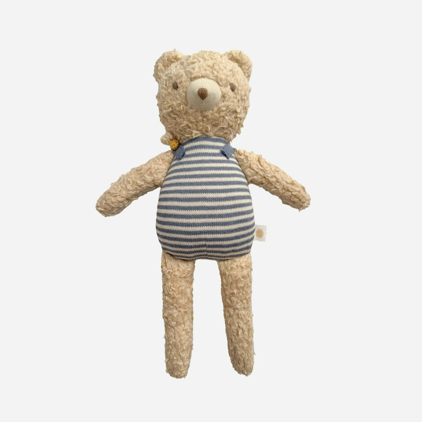 Henry Bear Plush Toy Lovey and Pacifier Clip Set - Bee