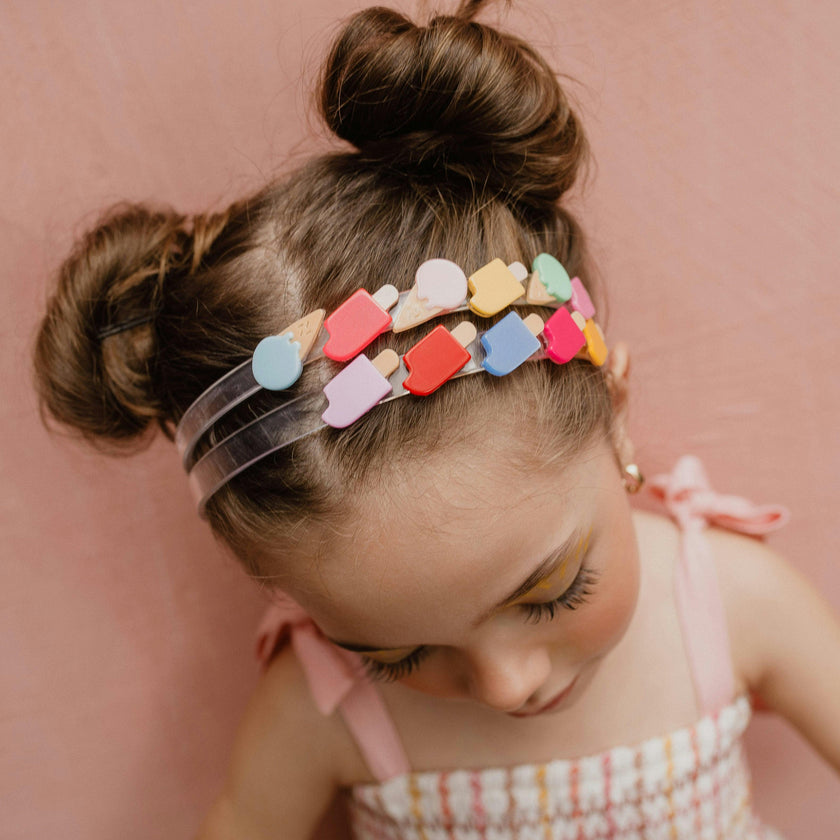 Popsicle Vibrant Satin Colors Headband -SUM